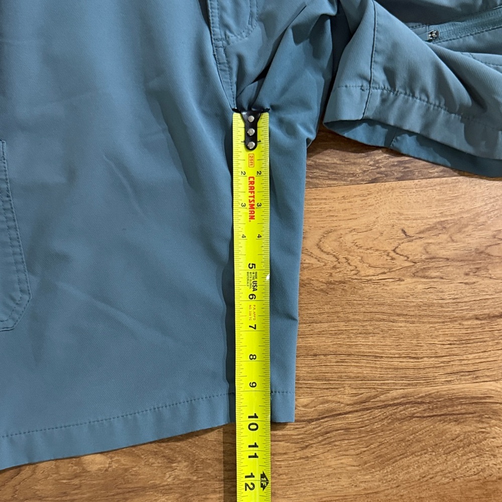 GILLZ Men Large Teal Blue Fishing 5 Pocket Zip Fly Casual Shorts - Picture 15 of 16